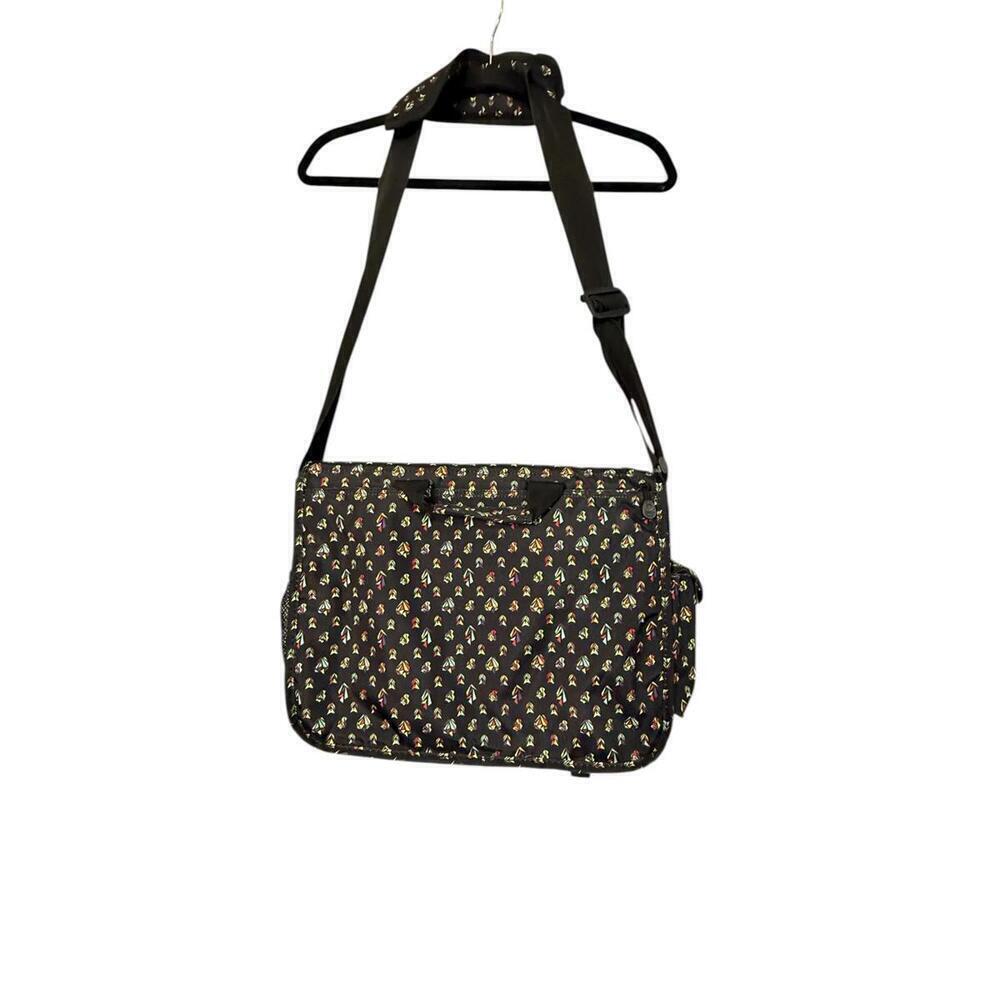 ****J World New York Thomas Laptop Messenger Bag Black Origami Commuter Unisex